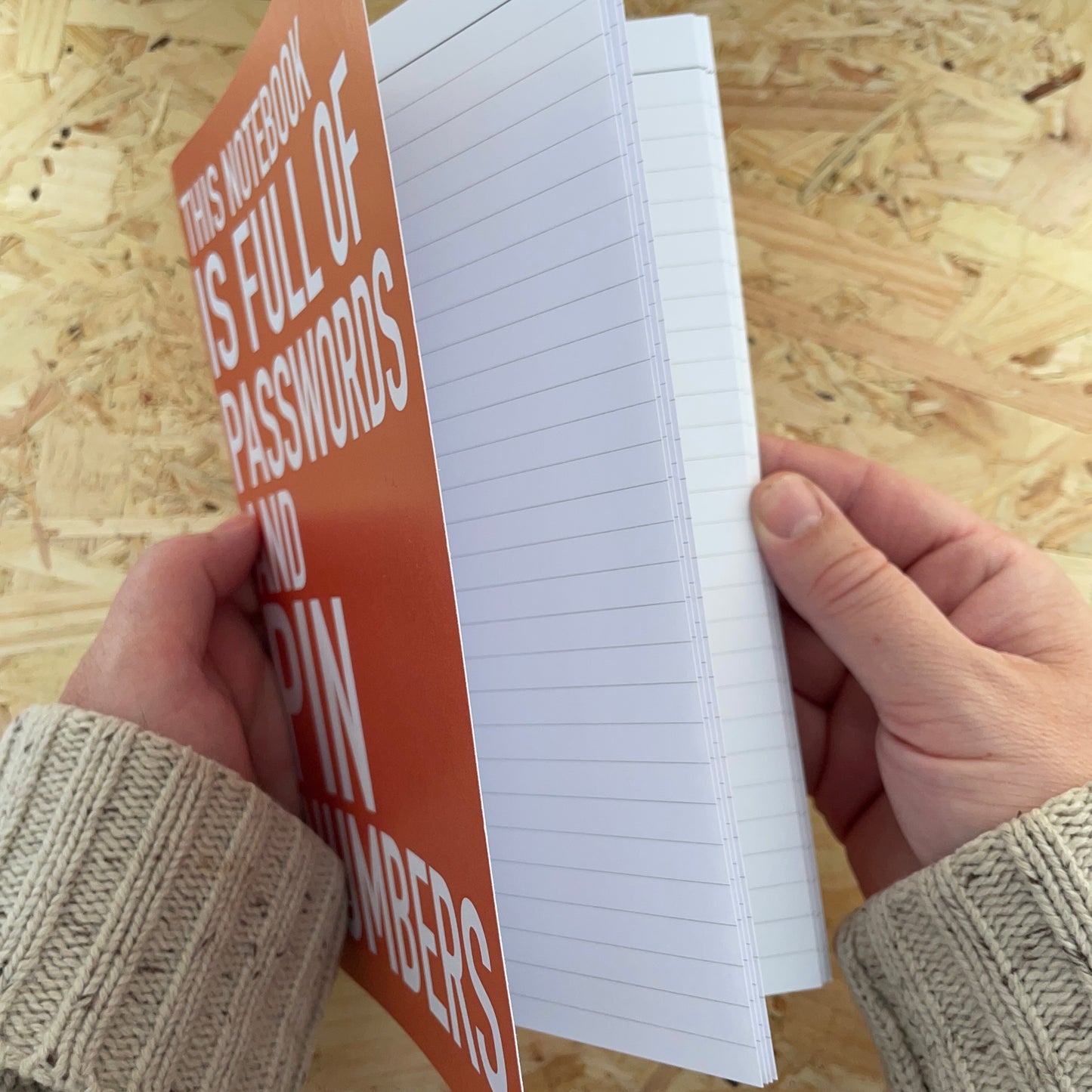 Passwords and PIN Numbers notebook gift