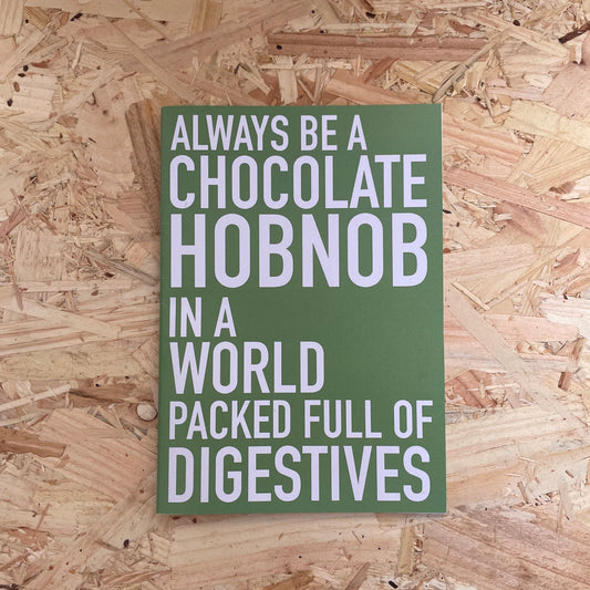 Hobnob notebook gift