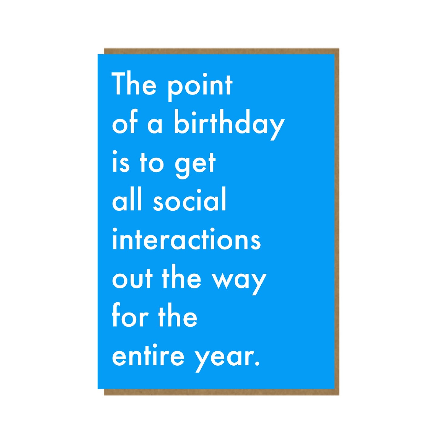 Social Interactions - funny birthday card