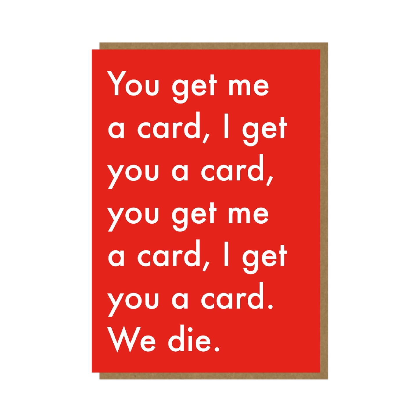 We Die - funny birthday card