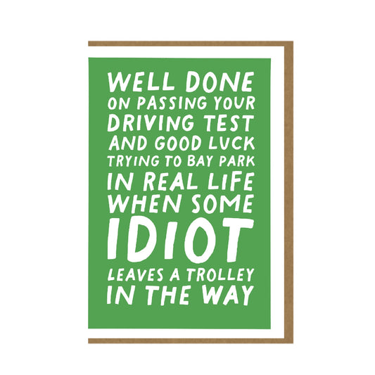 Driving Test Congrats Card