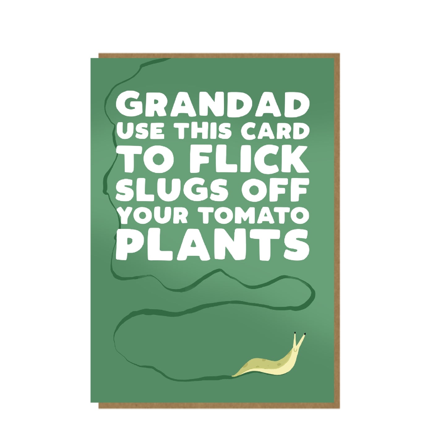 Grandad Slugs - birthday card for grandad grandfather