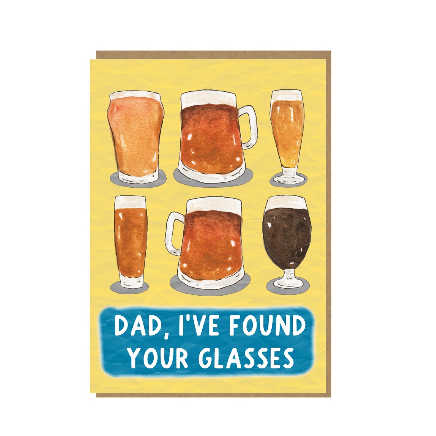 Dad's Glasses - funny birthday card for Dad