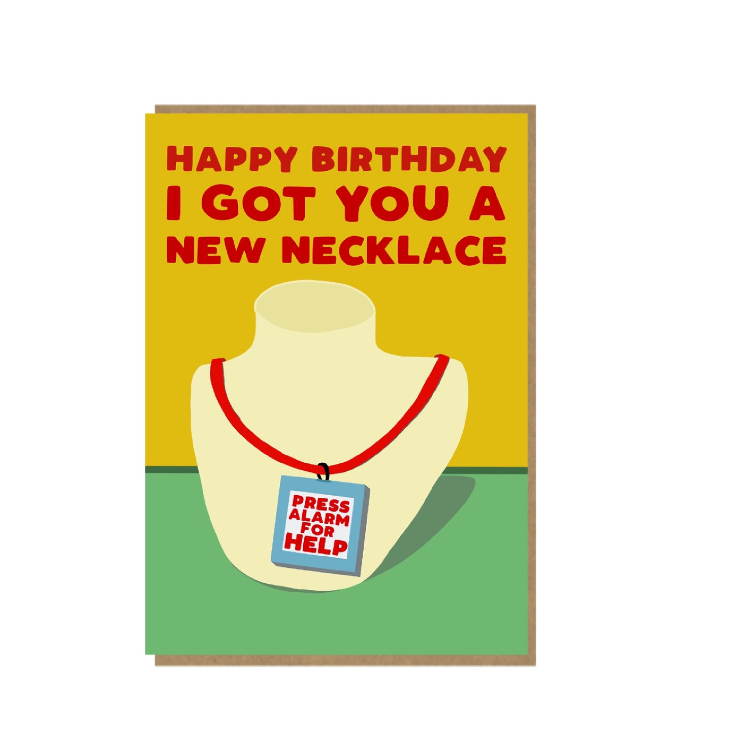 Birthday Necklace - funny birthday card