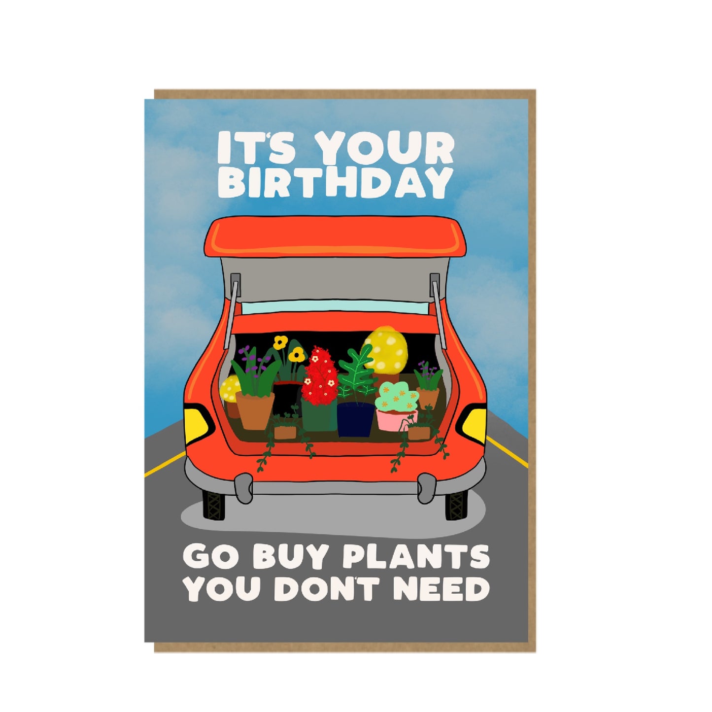 Birthday Plants - funny card for gardener