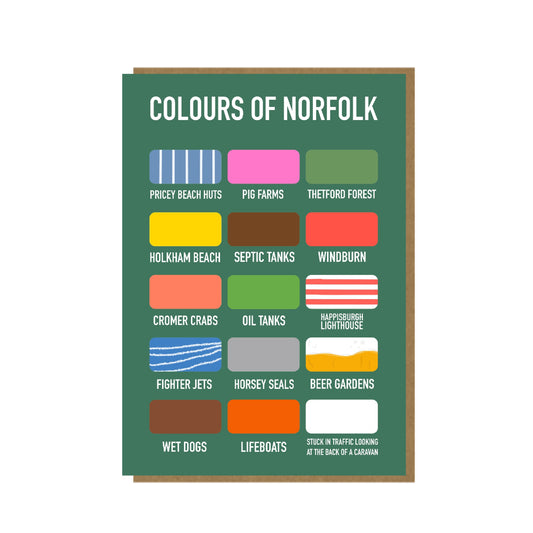 Colours of Norfolk - funny card from Norfolk