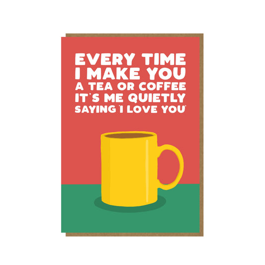 Cup of Love - anniversary card