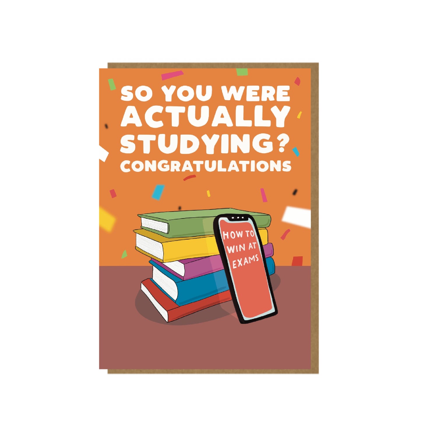 Exam congratulations card