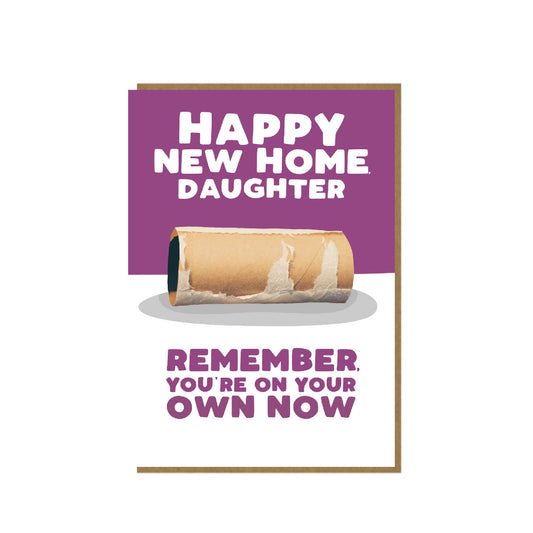 New Home card for daughter