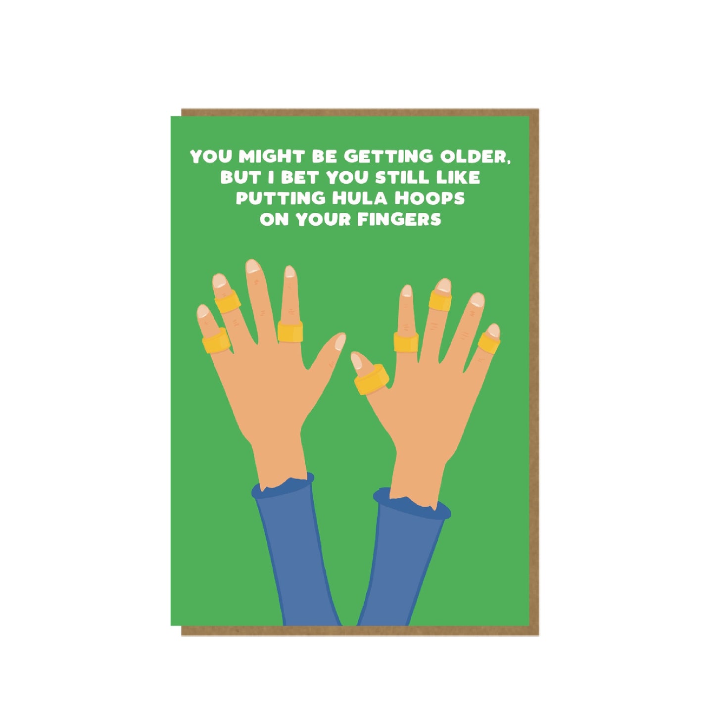 Hula Hoops - funny birthday card