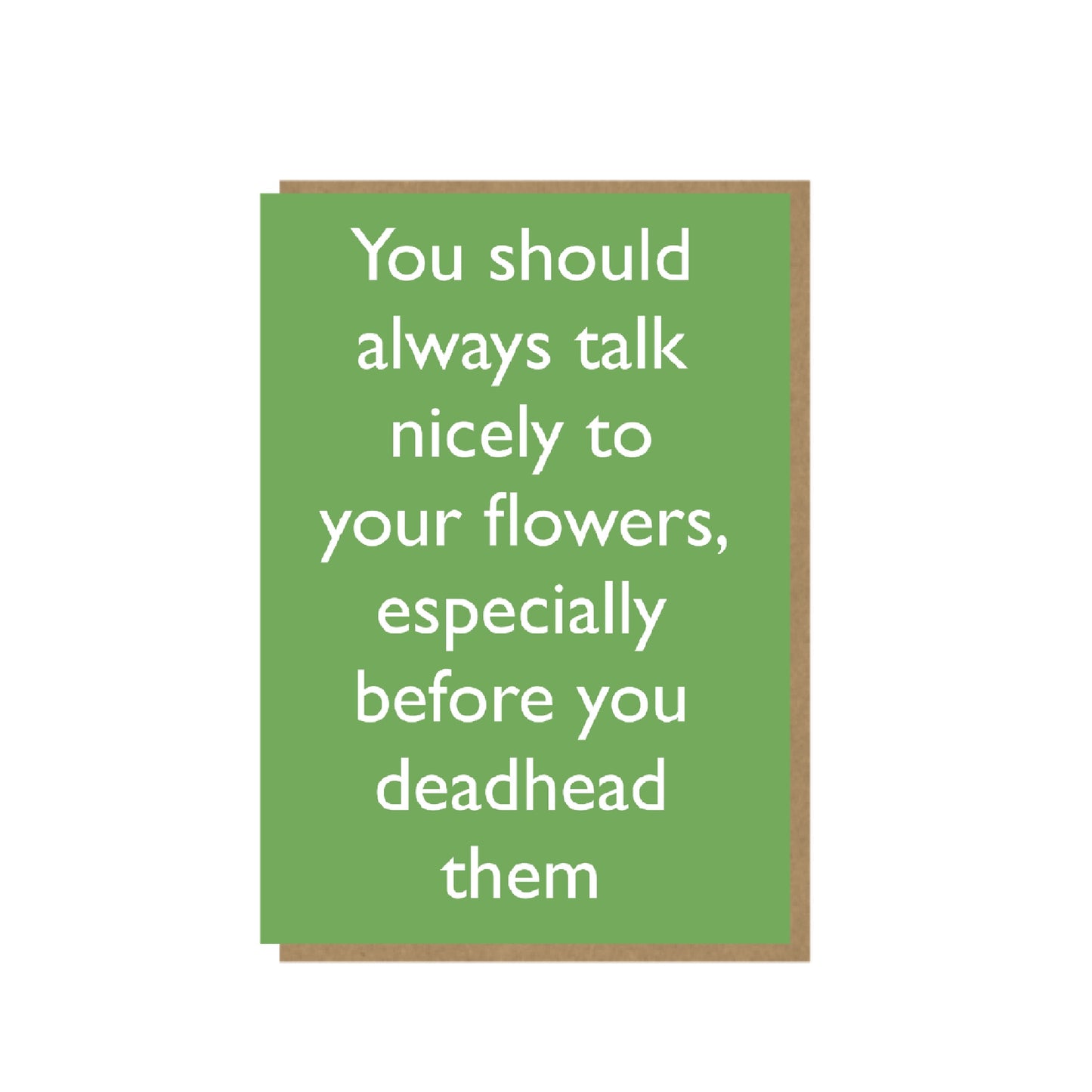 Deadheading - funny card for gardener