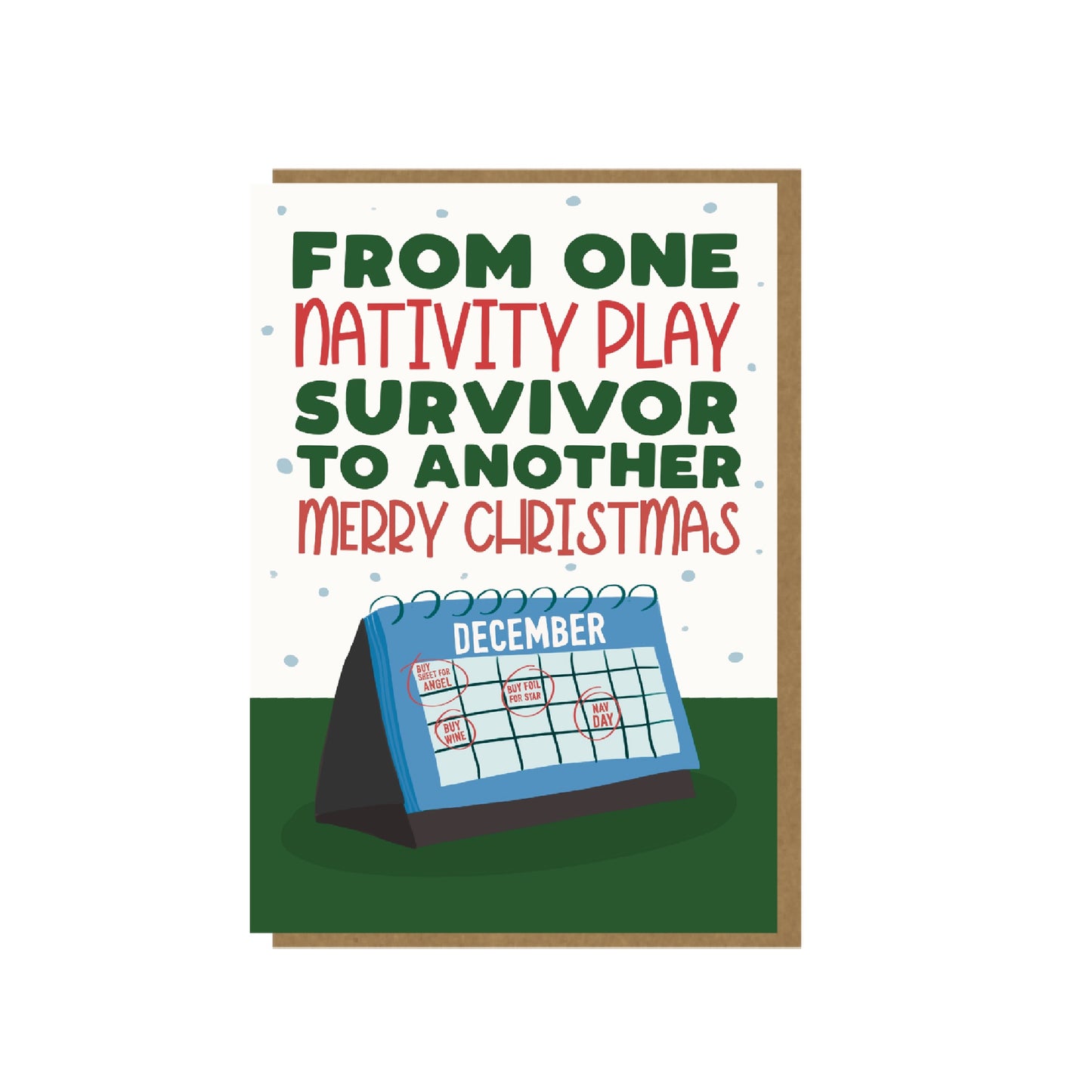 Nativity Survivor - funny Christmas card for parent