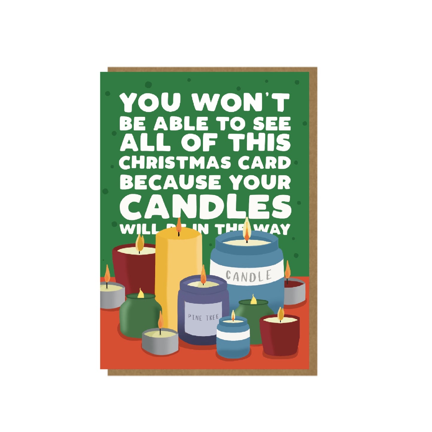 Candle Lover - funny Christmas card