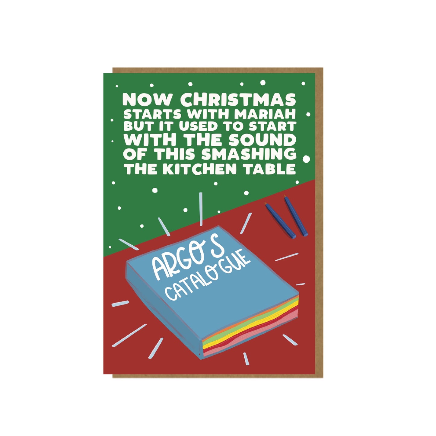 Argos Smash - funny and retro Christmas card