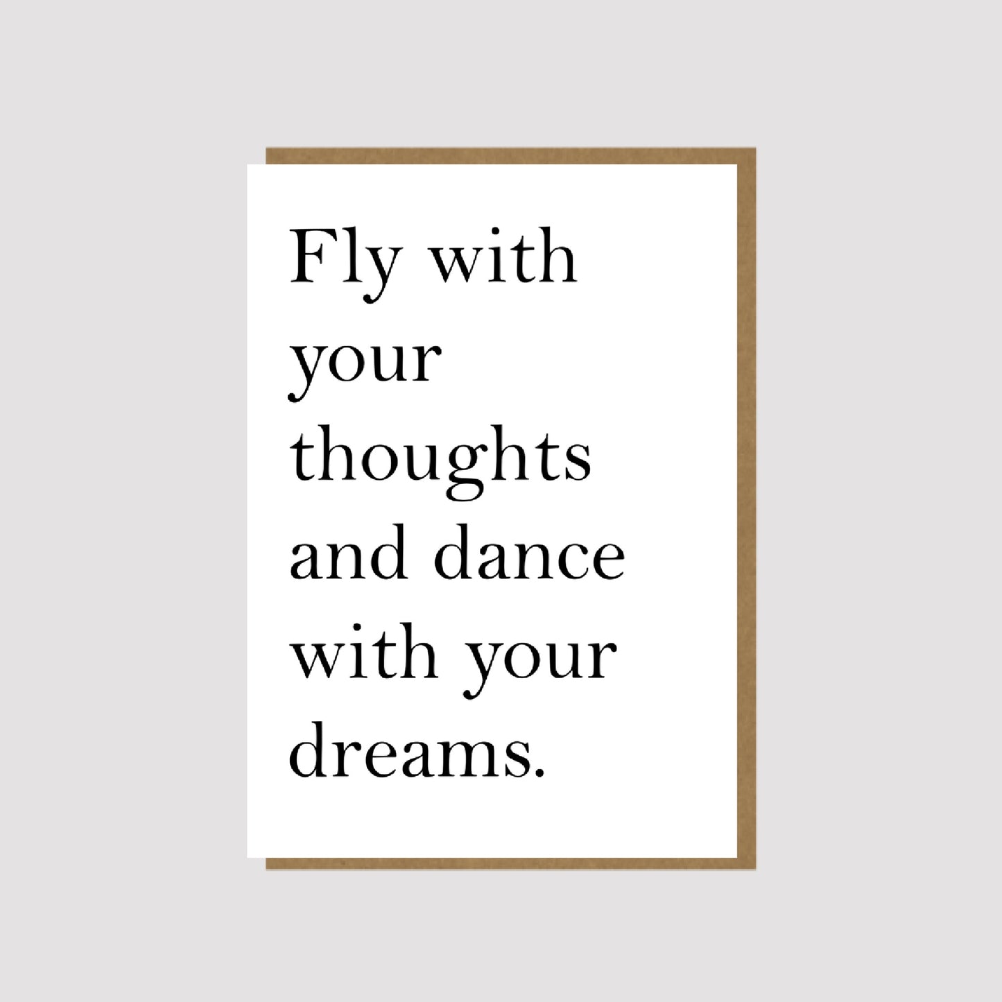 Fly with your Thoughts - thinking of you card