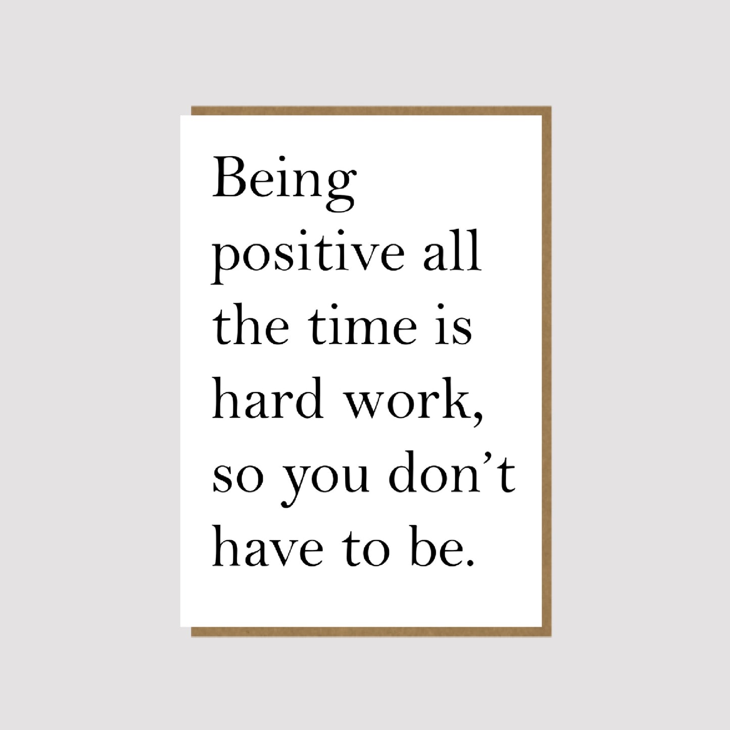 Positivity - thinking of you card