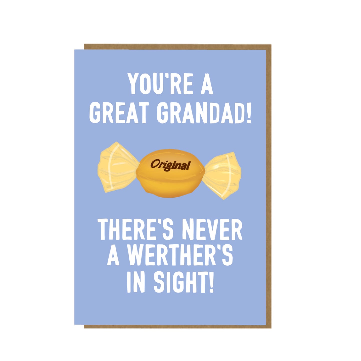 Werthers - funny birthday card for grandad grandfather grandpa