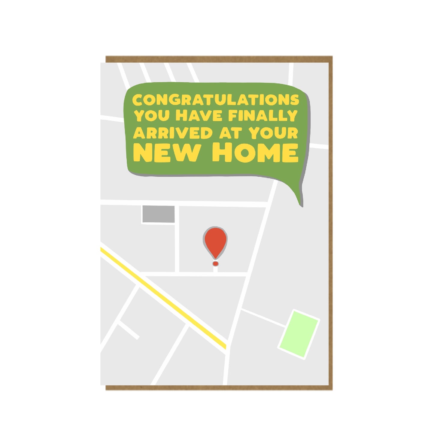 SATNAV congratulations on your new home card