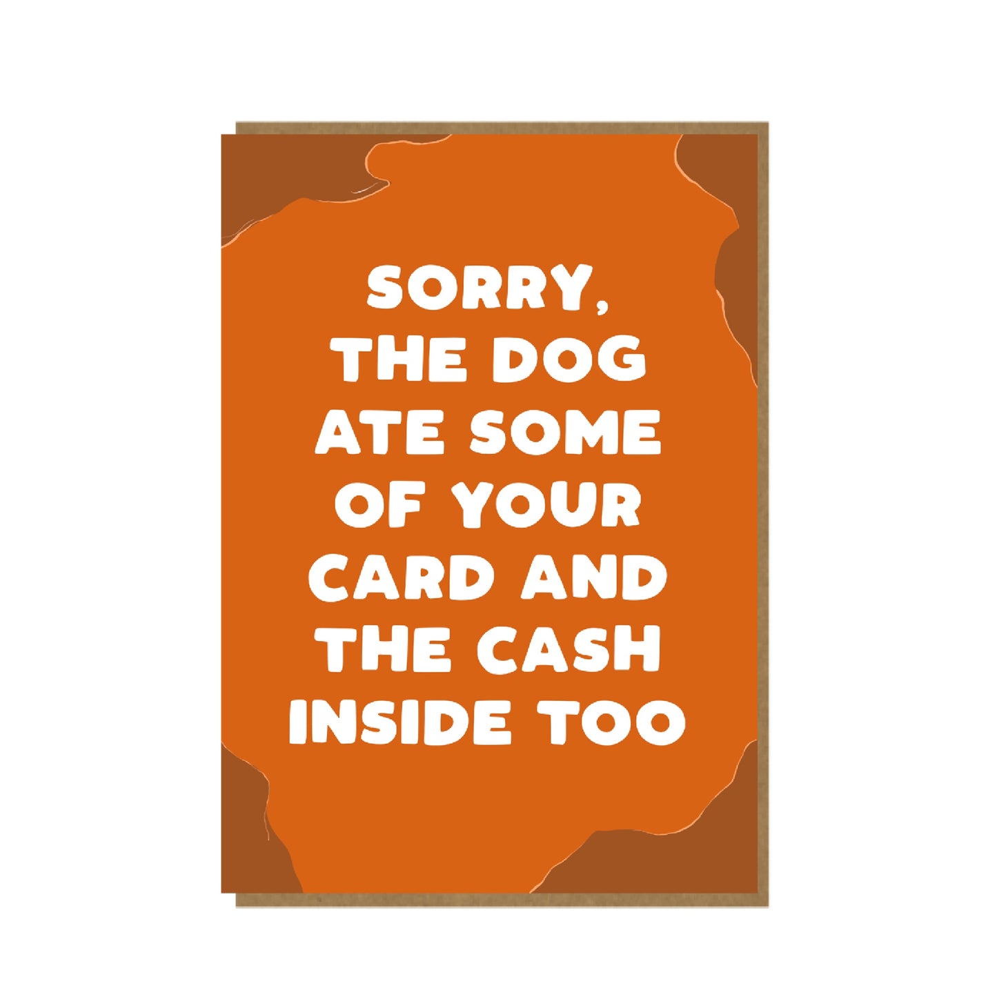 Dog Ate - funny birthday card for dog lover