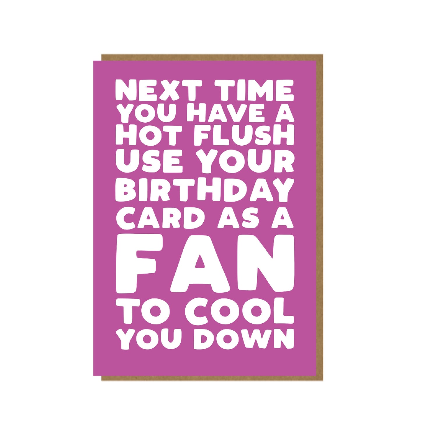Hot Flush - funny card for her