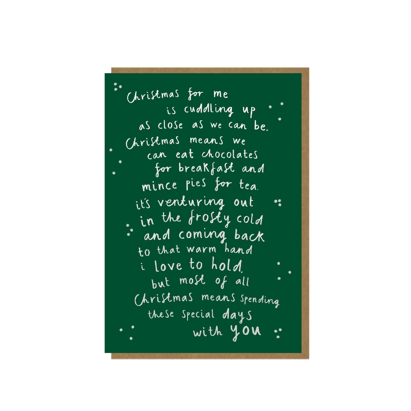 One I Love - Traditional Christmas card for your other half