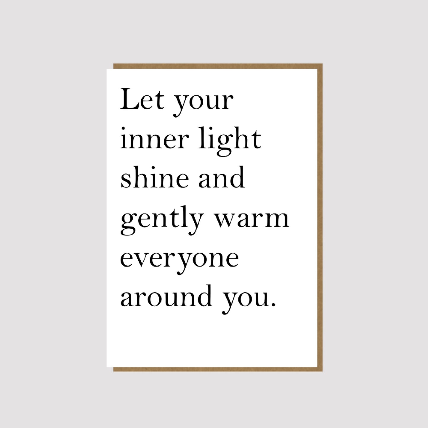 Inner Light - thinking of you card
