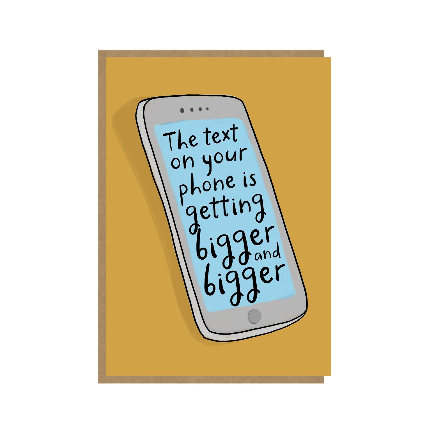 Phone Text - funny birthday card