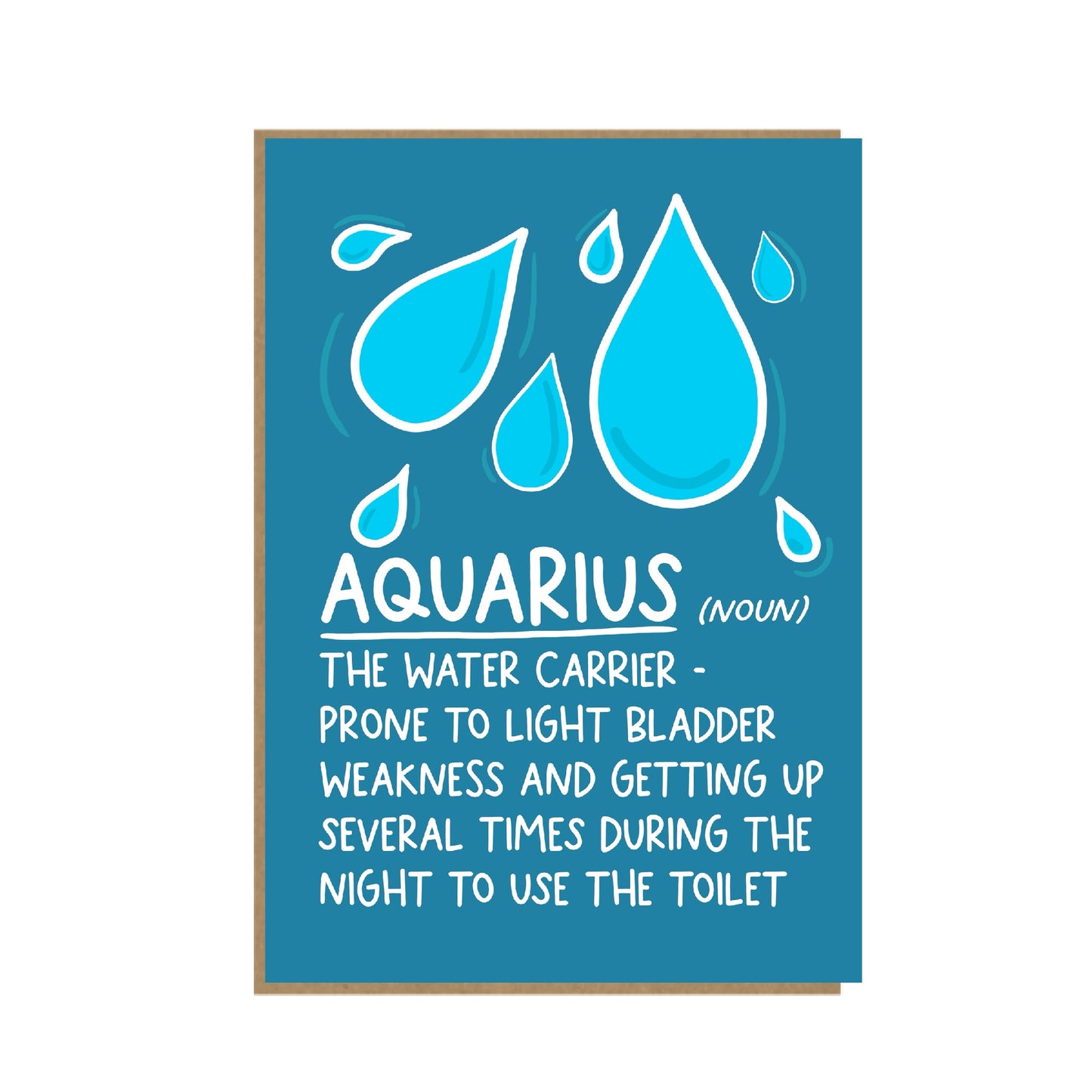 Aquarius Birthday Card