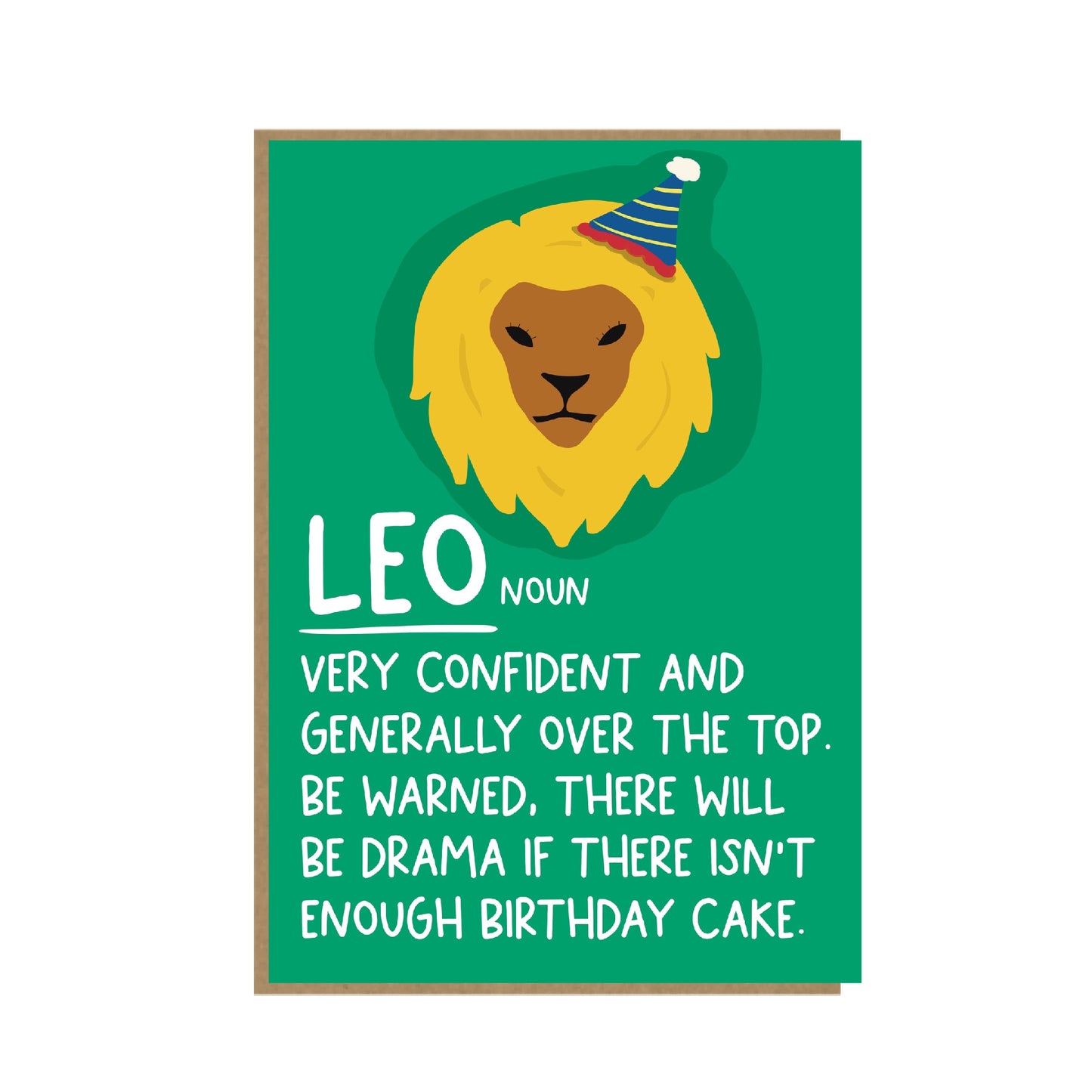 Leo birthday card