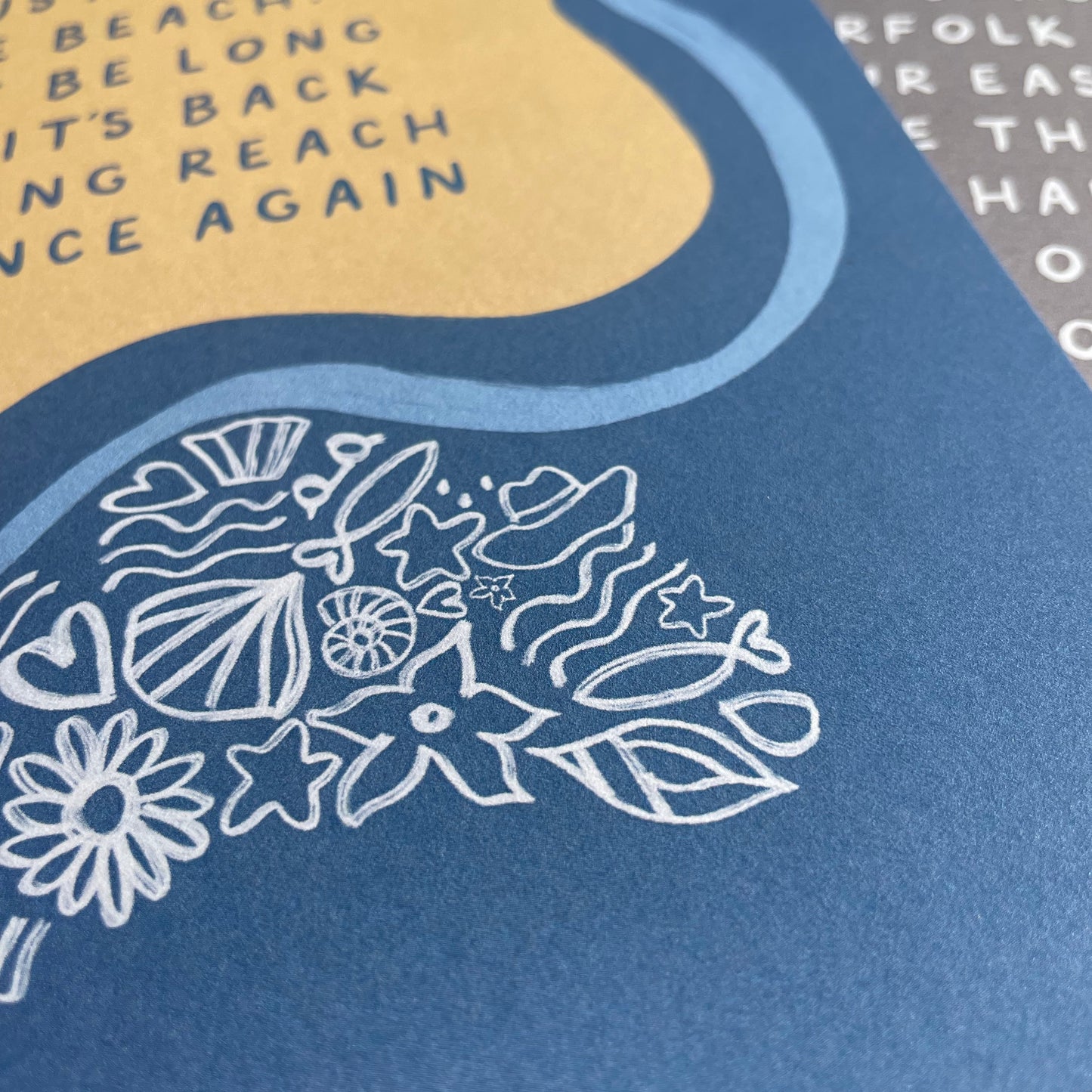 Paddling Tide Print - Beach Print - Norfolk Print