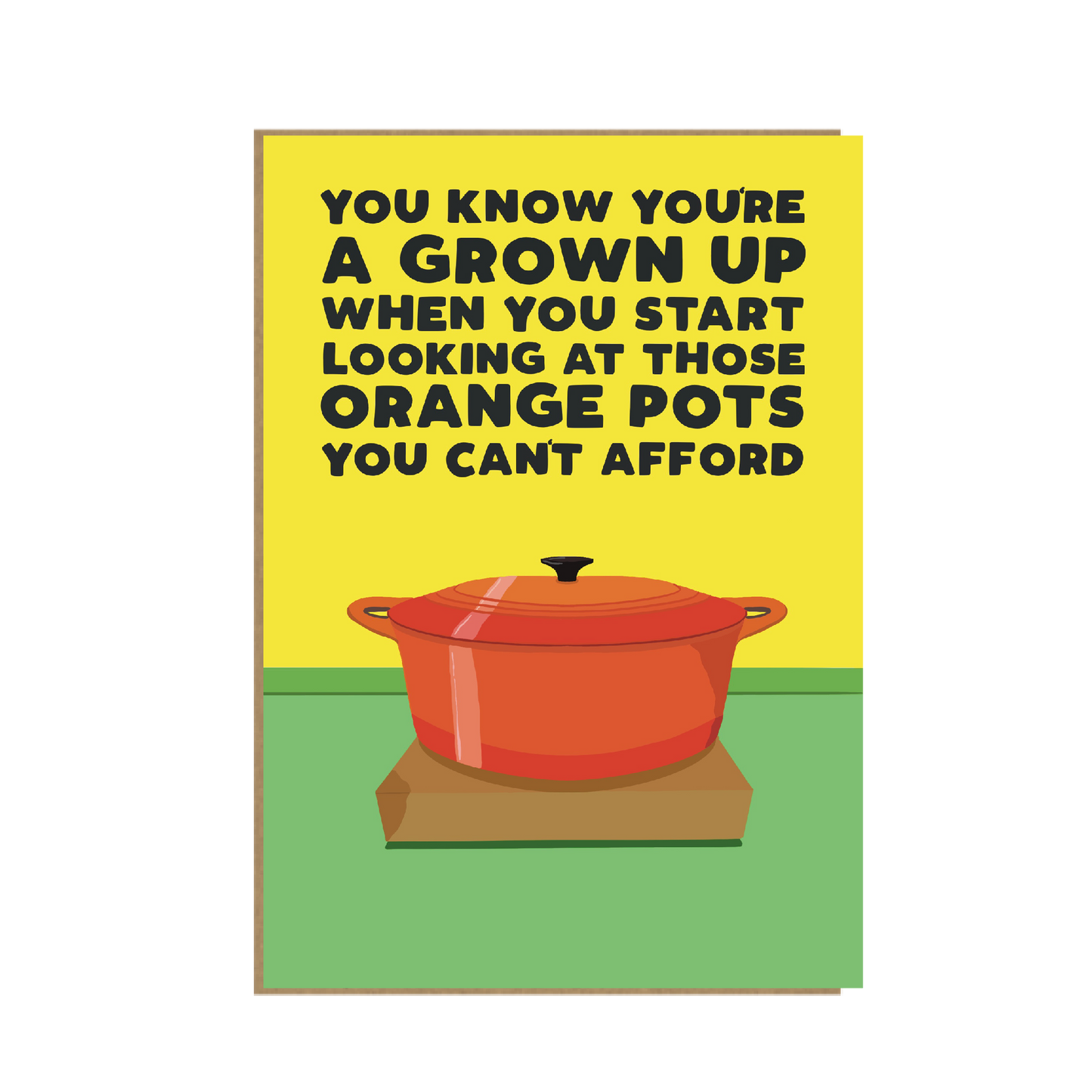 Orange Pots - funny birthday card