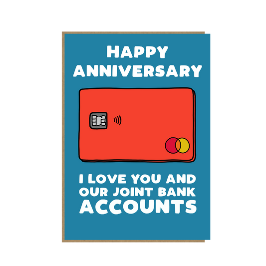 Joint Account - funny anniversary card