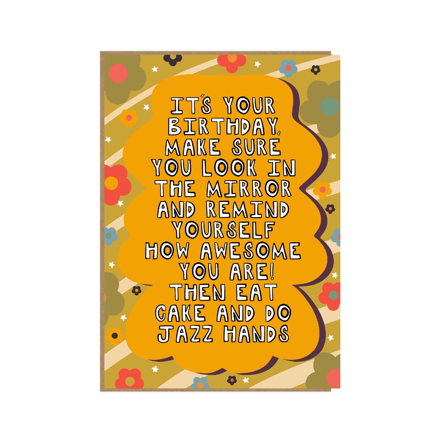 Jazz Hands - funny LGBT+ birthday card