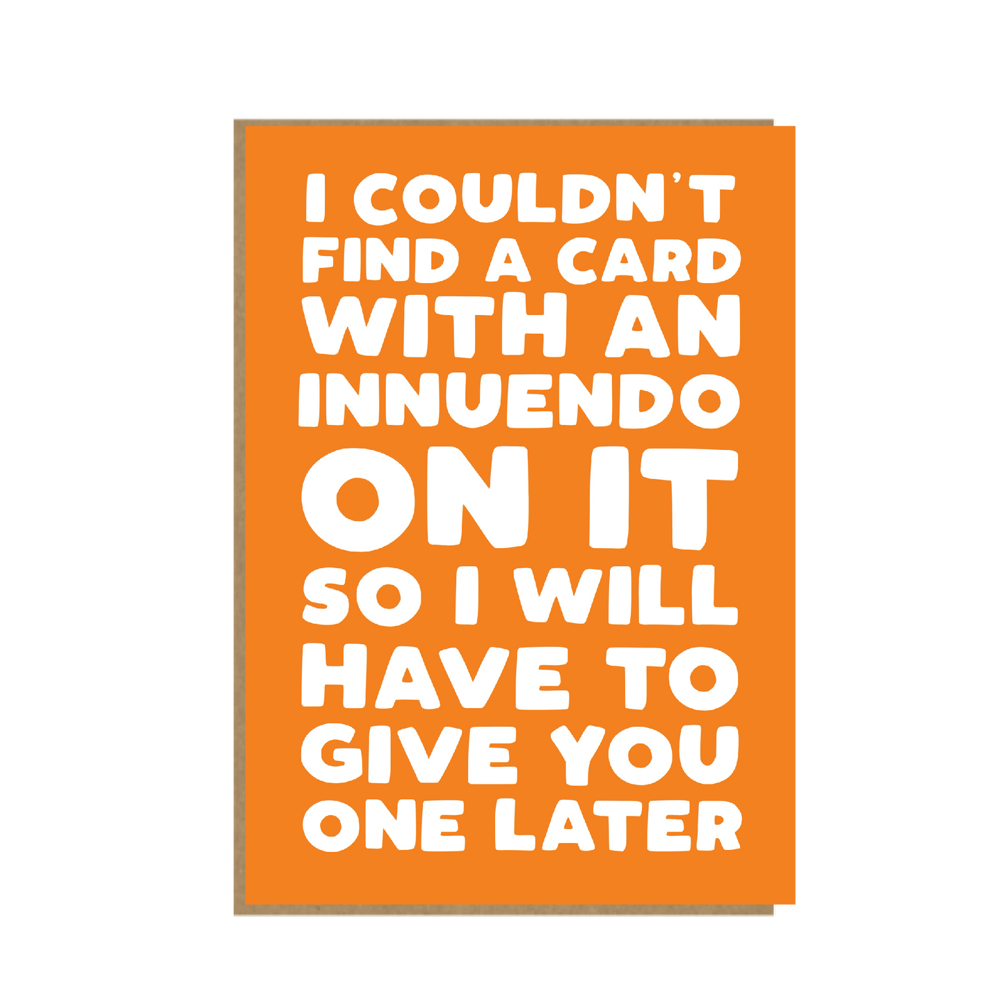 Innuendo Card - Cheeky Birthday Card