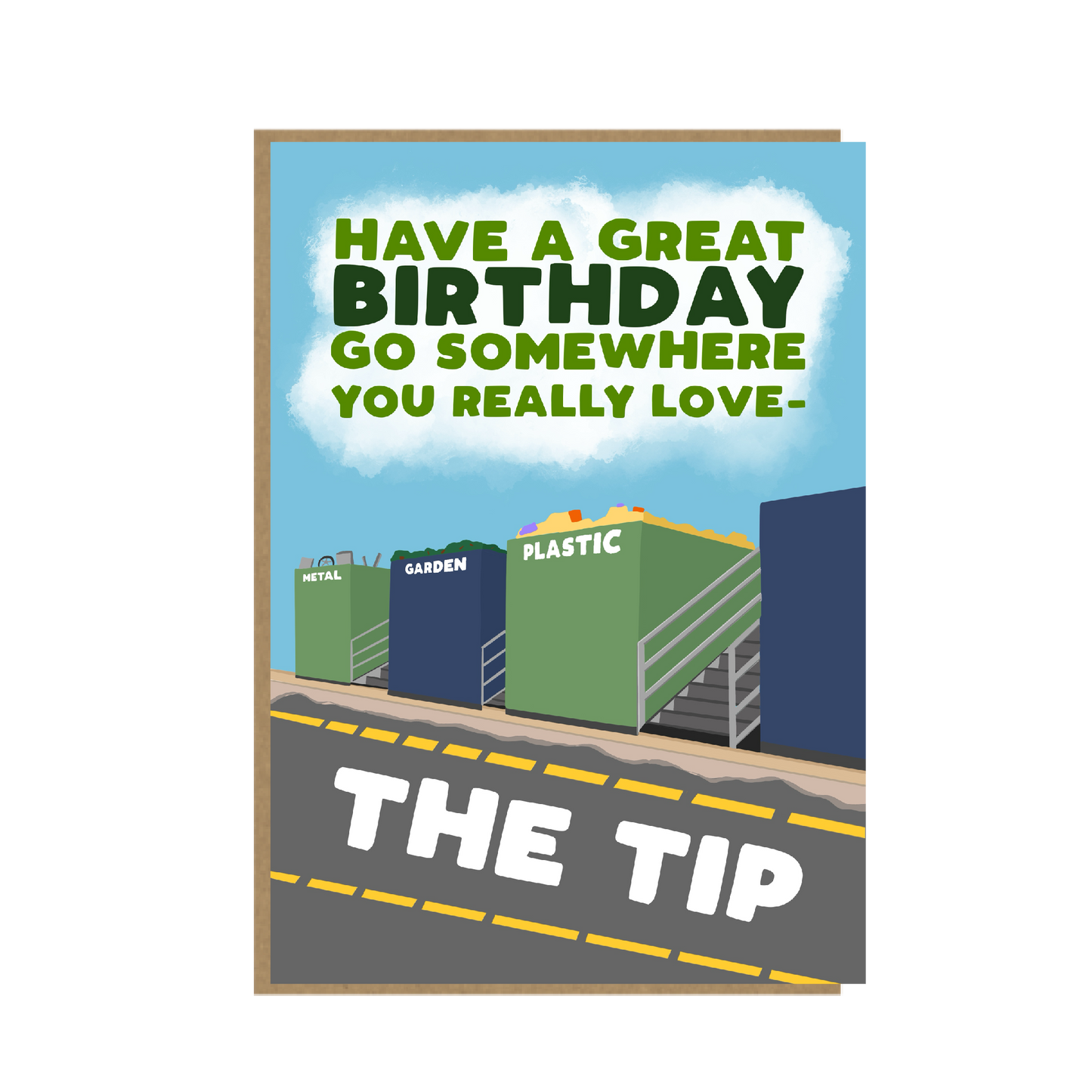 The Tip - Funny birthday card for him