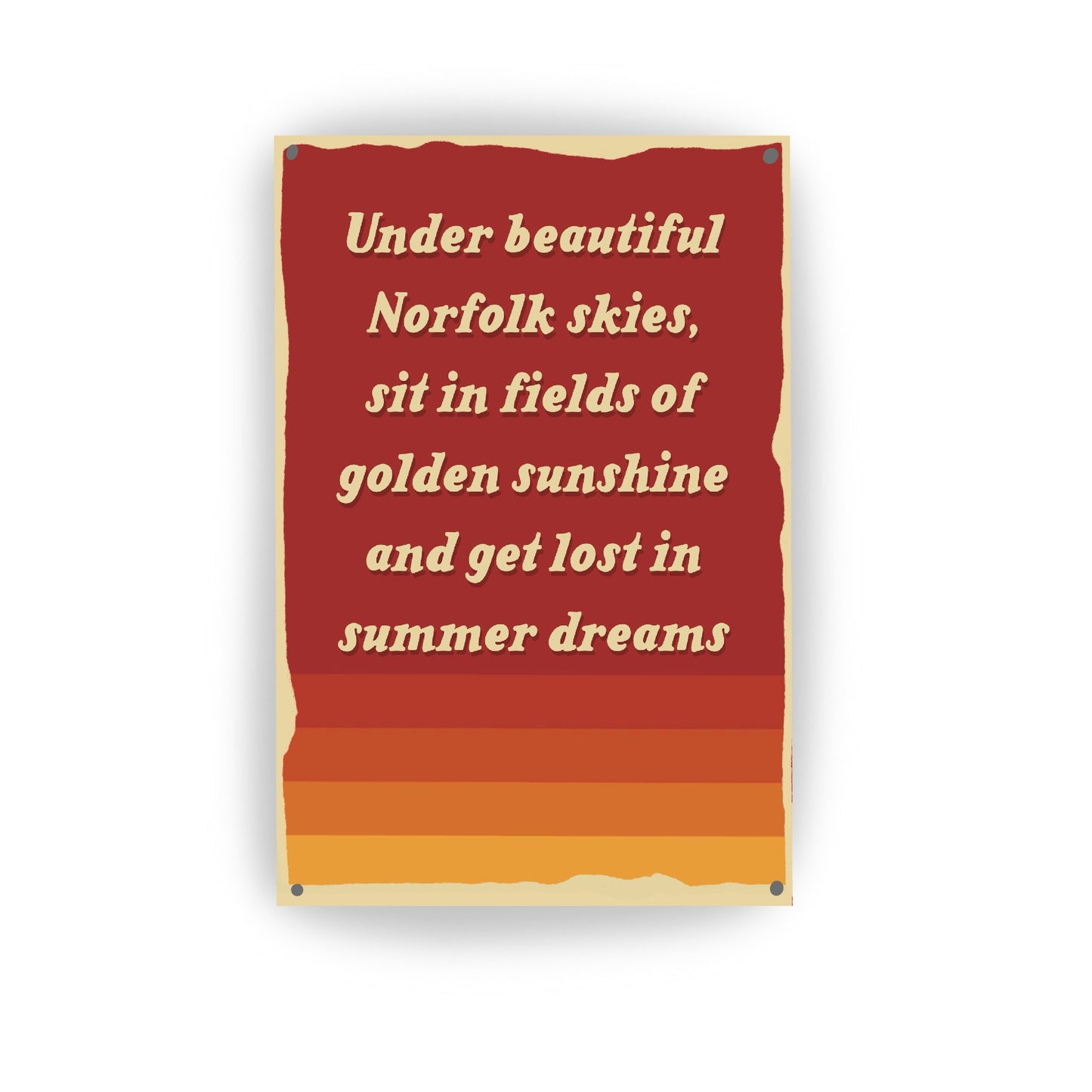 Norfolk Summer Sky - Vintage Metal Sign