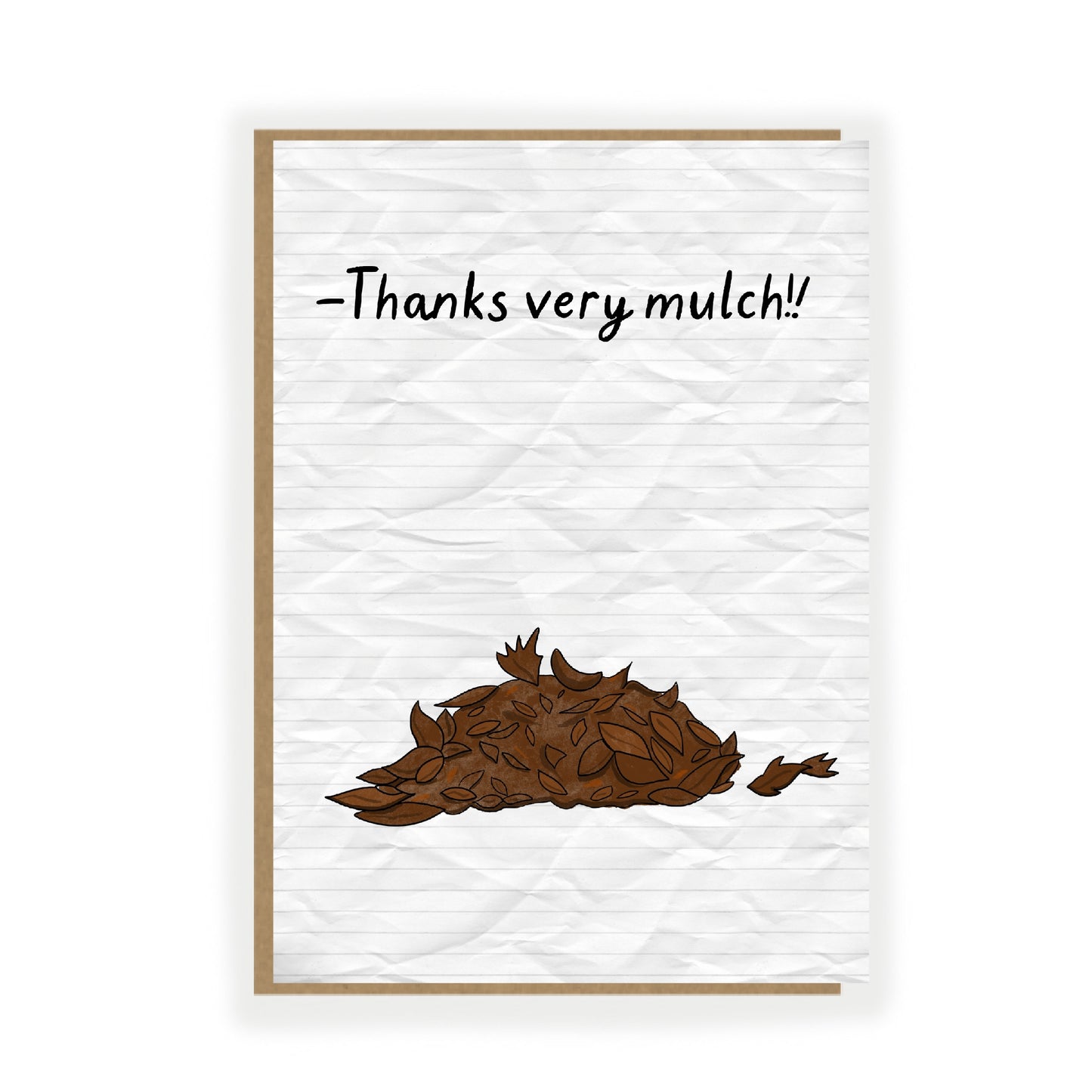 Thank you Card - Friendship Card - funny Card for Gardeners