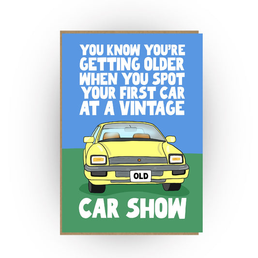 First Car Card - Funny Nostalgic Birthday card