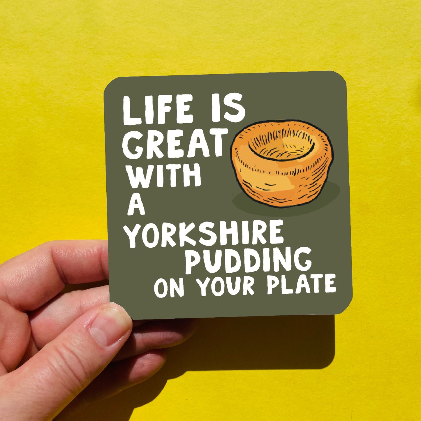 Funny Drinks Coaster - Yorkshire Puddings