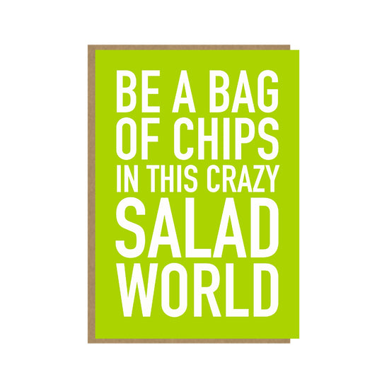 Bag of Chips Card - Salad Days - Inspirational Card