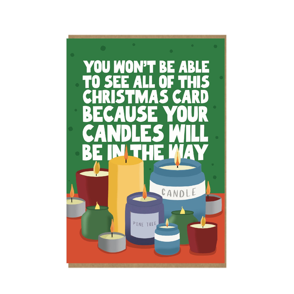 Funny Christmas Card - Candle Collection