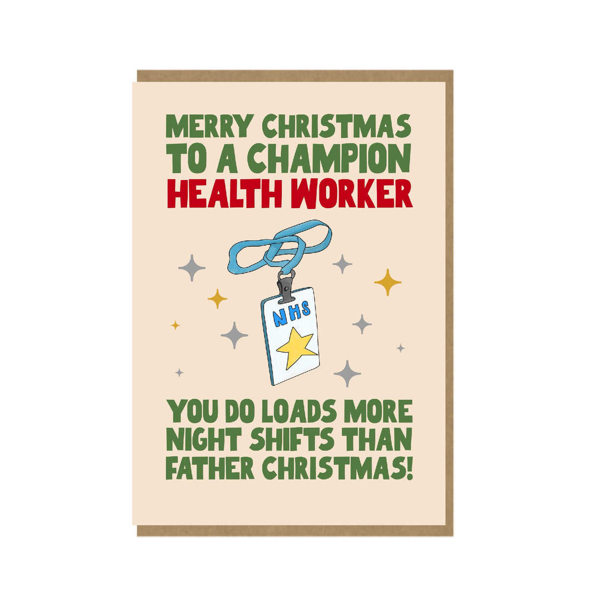 Funny Christmas Card - NHS Christmas Card - Health Worker Christmas Card