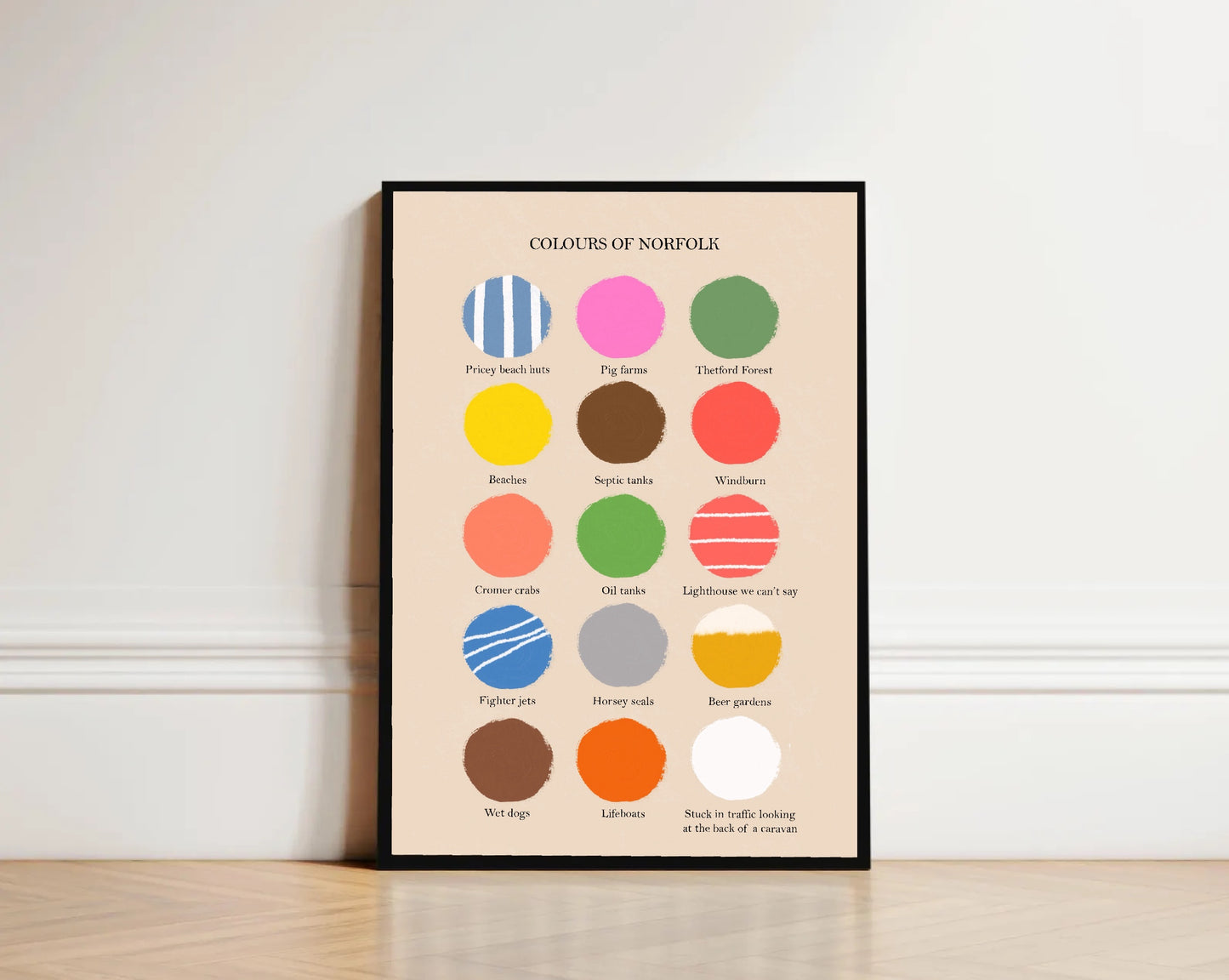 Colours of Norfolk - Funny Norfolk Print