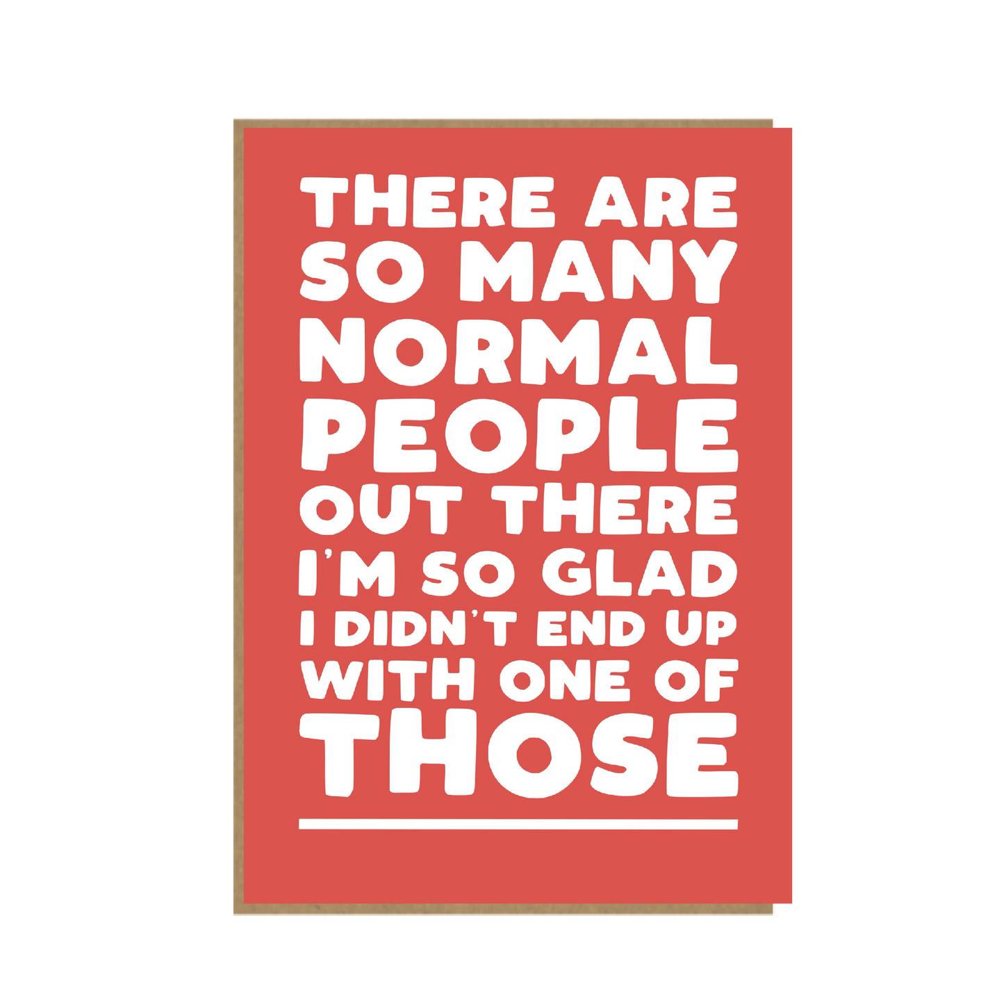 Normal people anniversary card