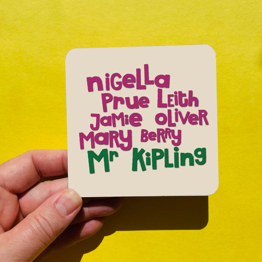 Funny Kitchen Coaster - Funny Mr Kipling Coaster