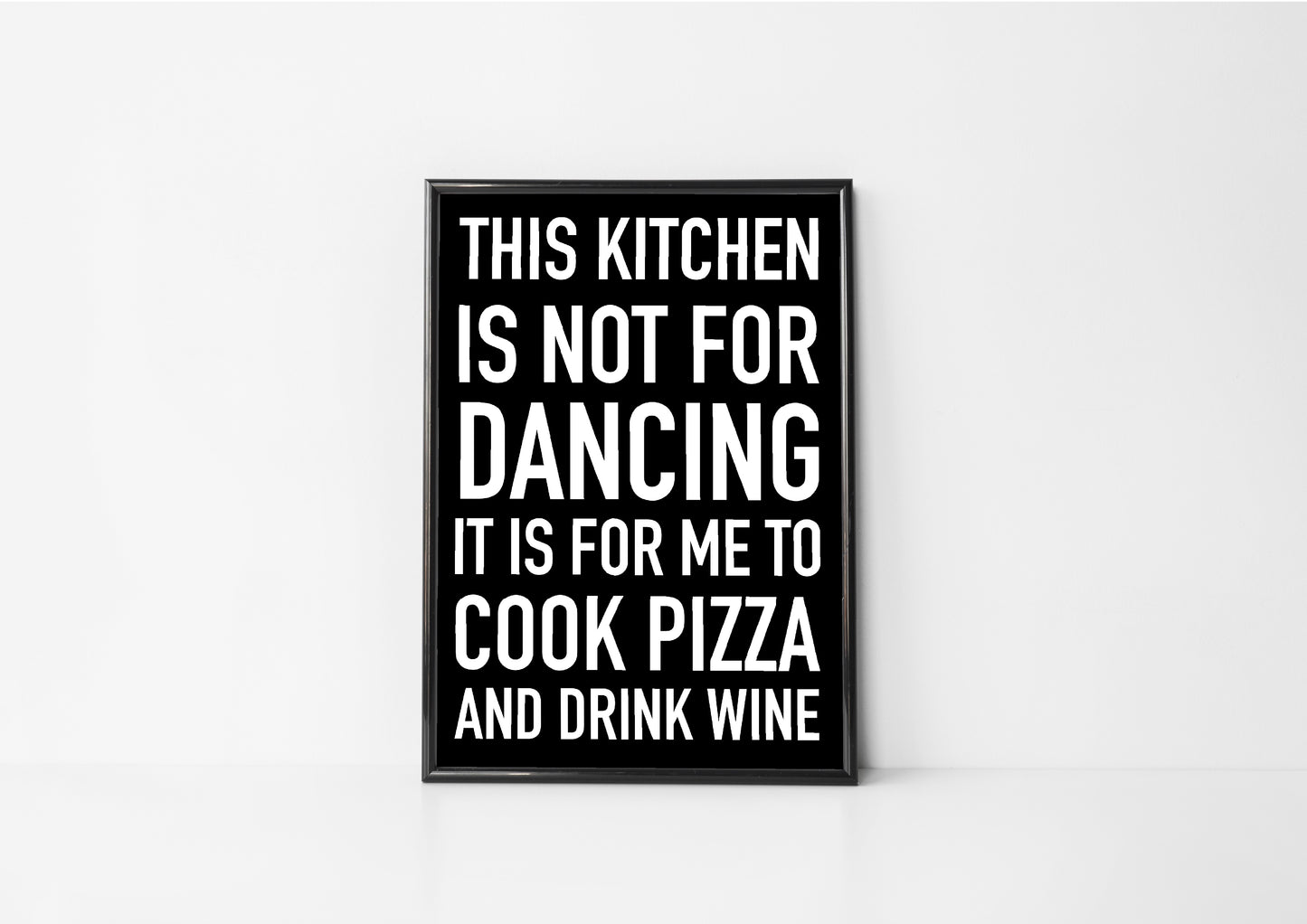Pizza and Wine - wall art gift