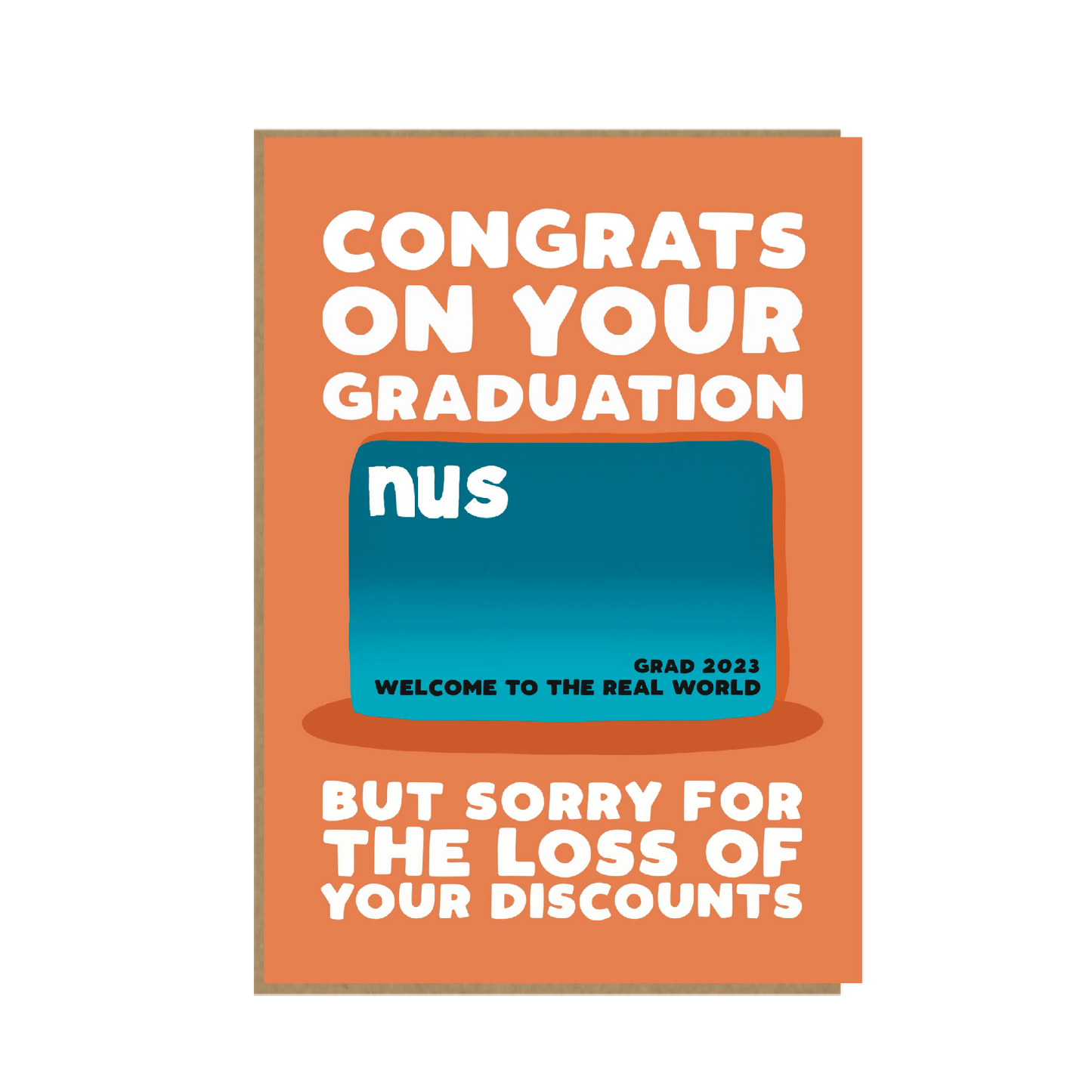NUS congratulations on your graduation card