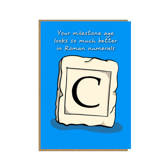 Roman Numerals - Age 100 - Funny Hundredth Birthday Card