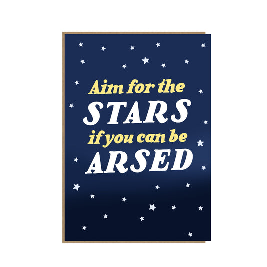 Aim for the Stars - inspirational Card