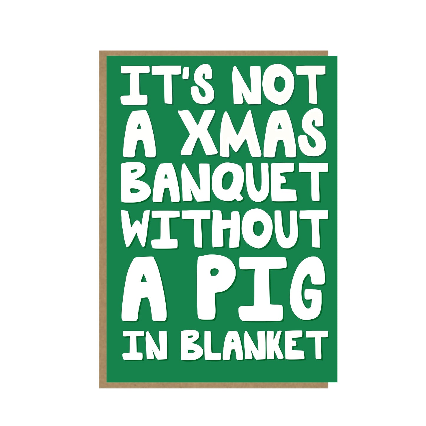 Pigs in blankets Christmas Card